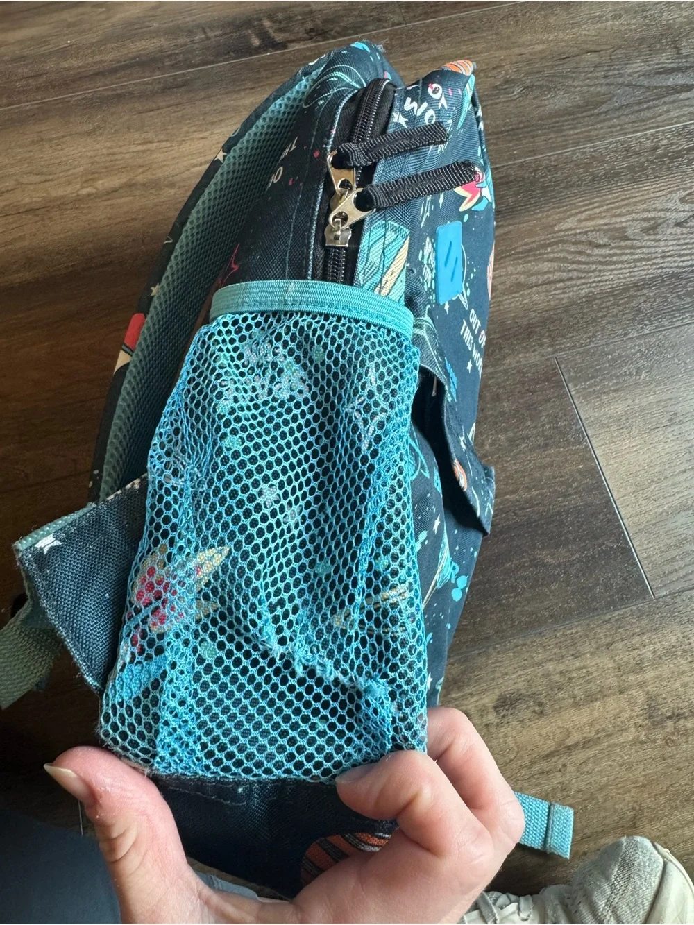 Kids outer space planets school travel backpack 15” by 11”